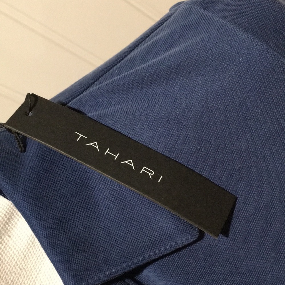 Tahari Blue Short sleeves  dress NWT - Picture 5 of 8